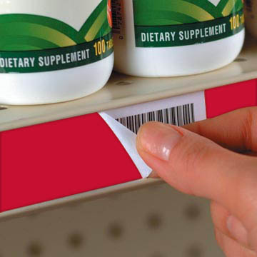 Label Release for C-Channel Shelves, Adhesive